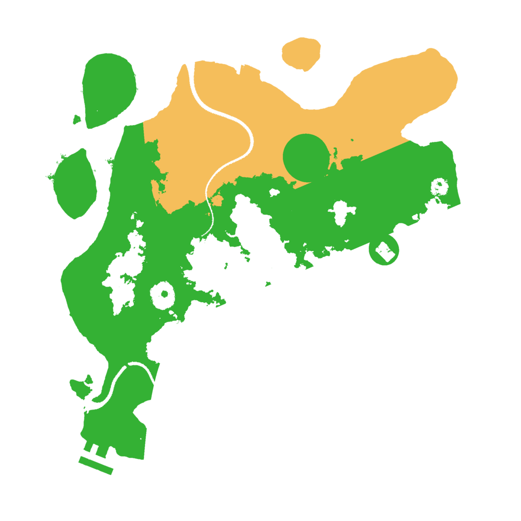 Biome Rust Map: Procedural Map, Size: 3000, Seed: 1123581321