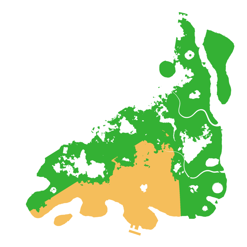 Biome Rust Map: Procedural Map, Size: 4100, Seed: 9155