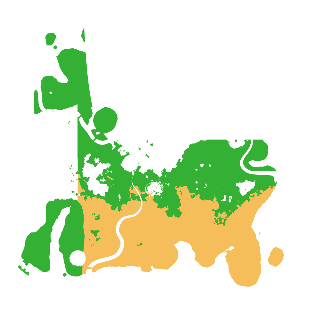 Biome Rust Map: Procedural Map, Size: 3500, Seed: 352484629