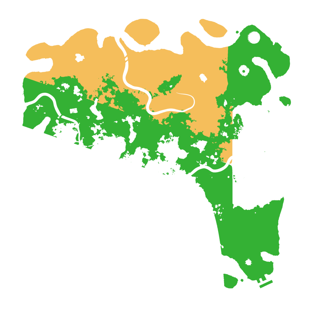 Biome Rust Map: Procedural Map, Size: 4500, Seed: 107420761
