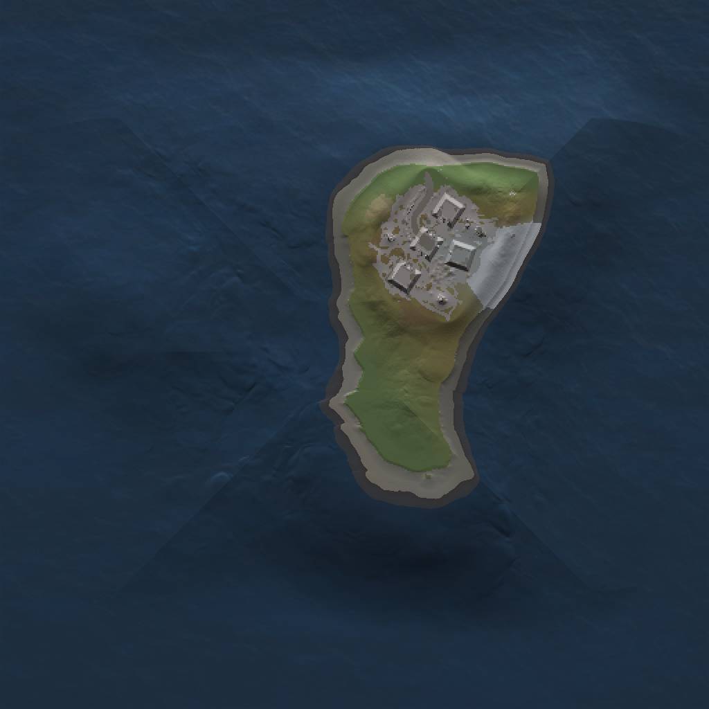 Rust Map: Barren, Size: 1000, Seed: 476044308, 3 Monuments