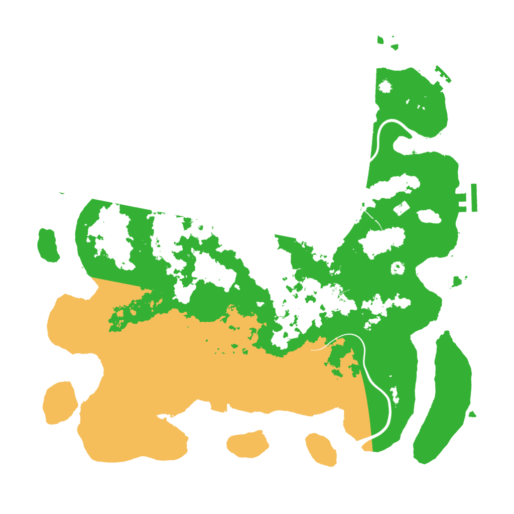Biome Rust Map: Procedural Map, Size: 3700, Seed: 188036304