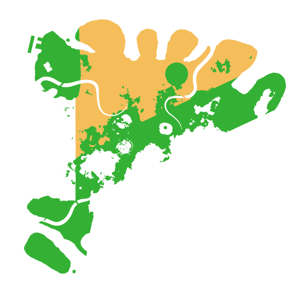 Biome Rust Map: Procedural Map, Size: 3500, Seed: 548790