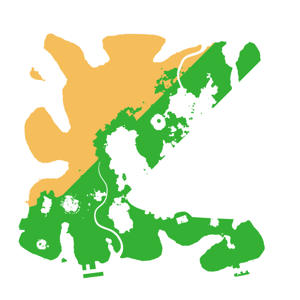 Biome Rust Map: Procedural Map, Size: 3000, Seed: 401163810