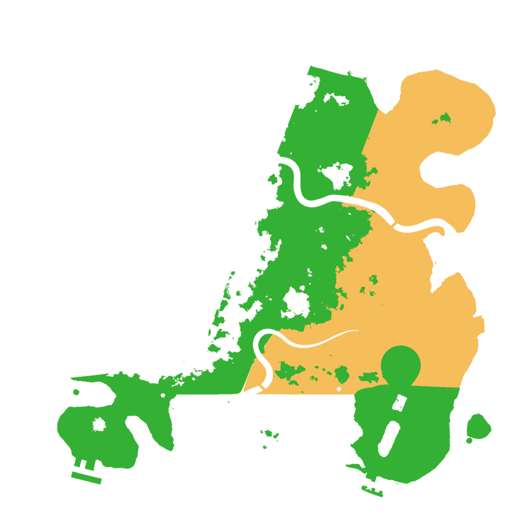 Biome Rust Map: Procedural Map, Size: 3500, Seed: 903150466