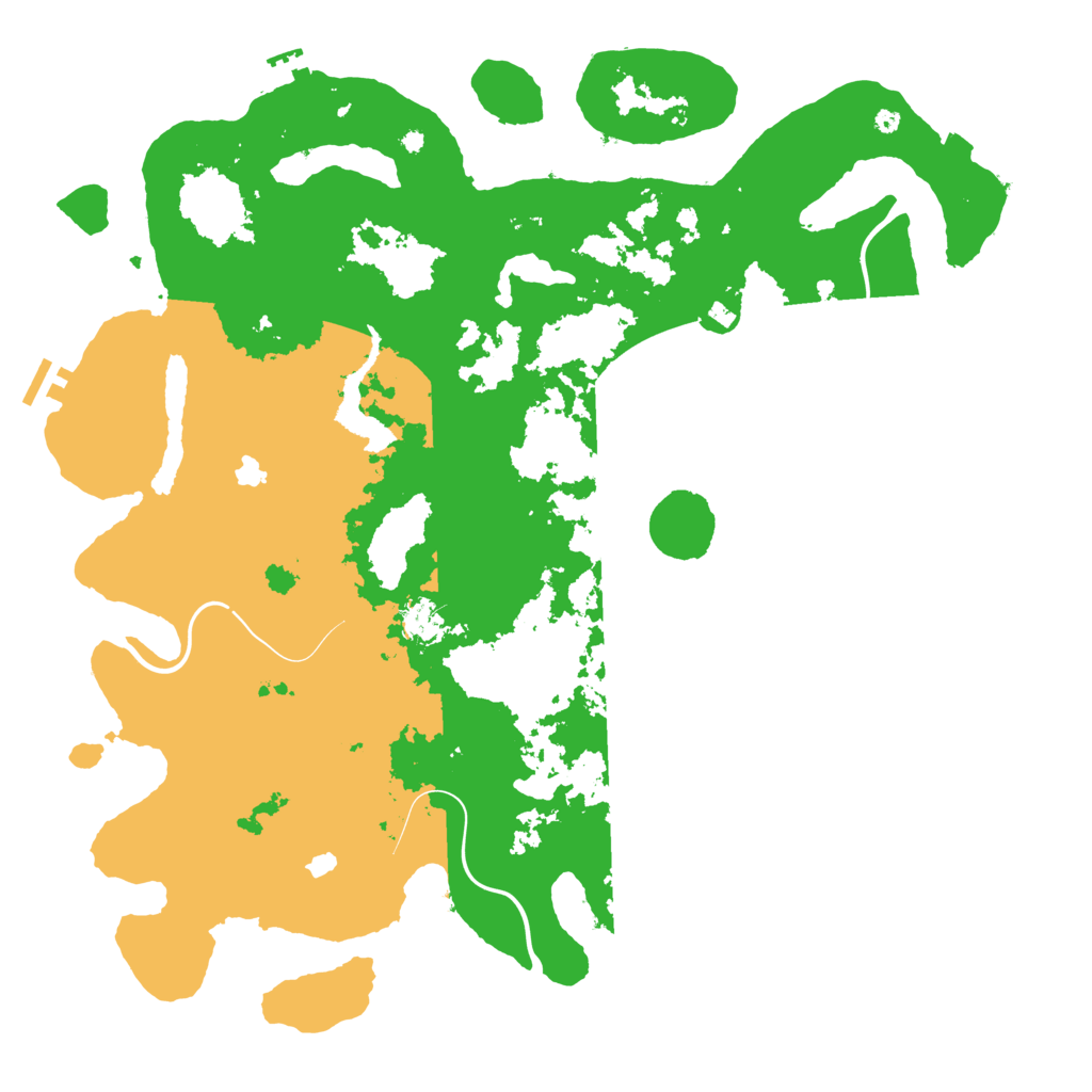 Biome Rust Map: Procedural Map, Size: 4500, Seed: 1721788772