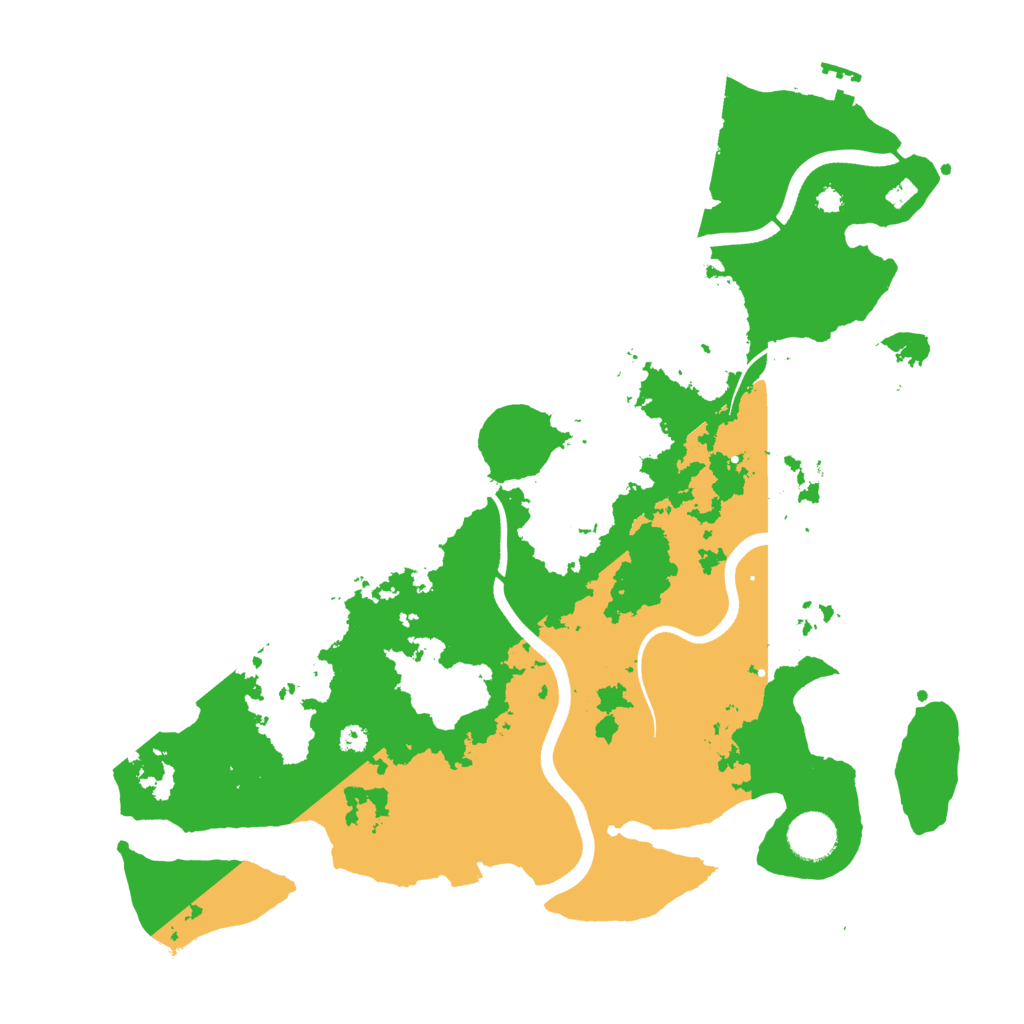 Biome Rust Map: Procedural Map, Size: 3700, Seed: 1642568059