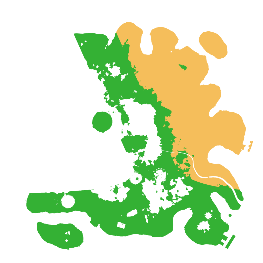 Biome Rust Map: Procedural Map, Size: 3500, Seed: 1587805359