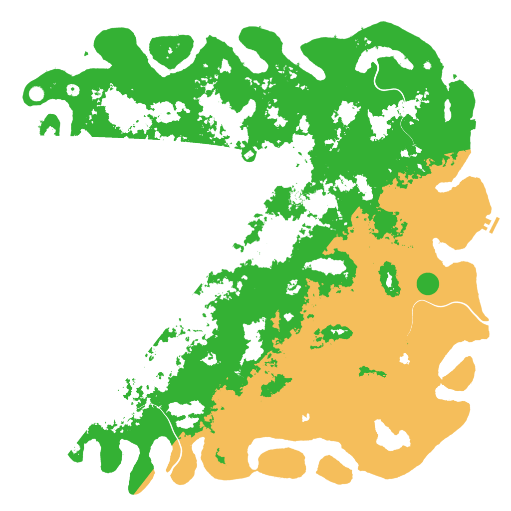 Biome Rust Map: Procedural Map, Size: 6000, Seed: 6555