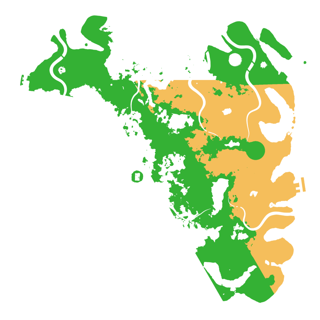 Biome Rust Map: Procedural Map, Size: 4500, Seed: 1283688549