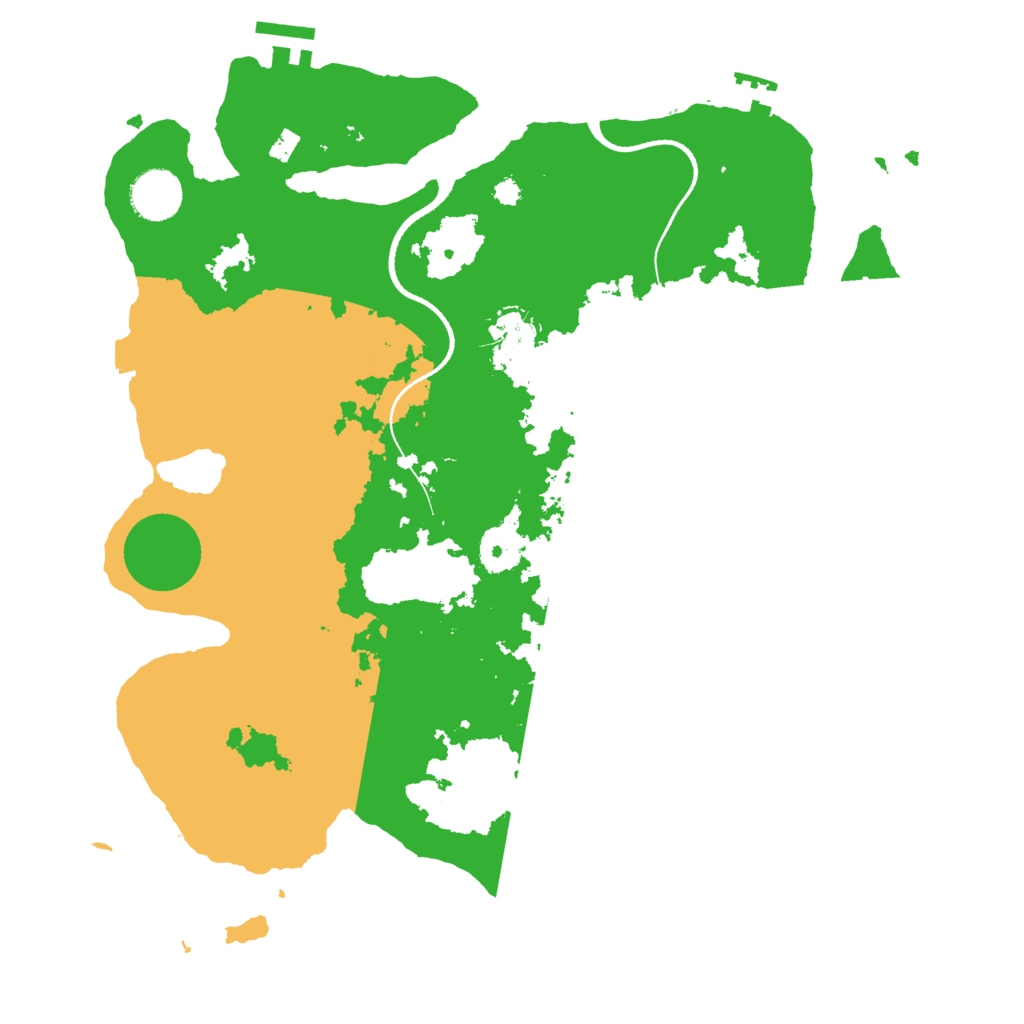 Biome Rust Map: Procedural Map, Size: 3500, Seed: 555284324
