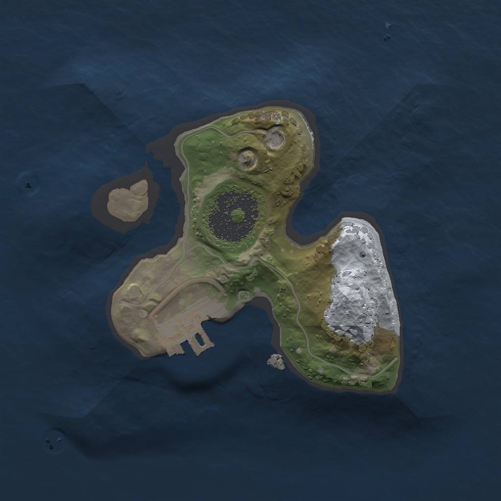 Rust Map: Procedural Map, Size: 1500, Seed: 5424589, 4 Monuments