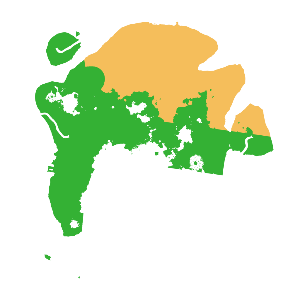 Biome Rust Map: Procedural Map, Size: 3200, Seed: 1183331318