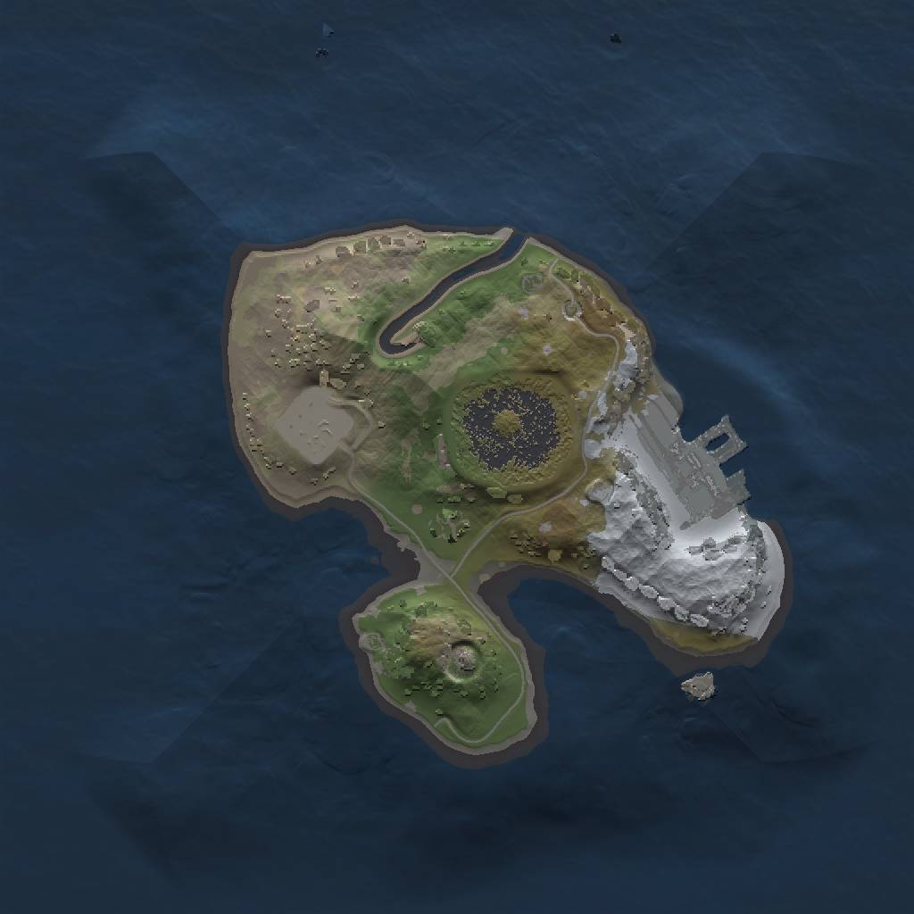 Rust Map: Procedural Map, Size: 1500, Seed: 1161519486, 4 Monuments