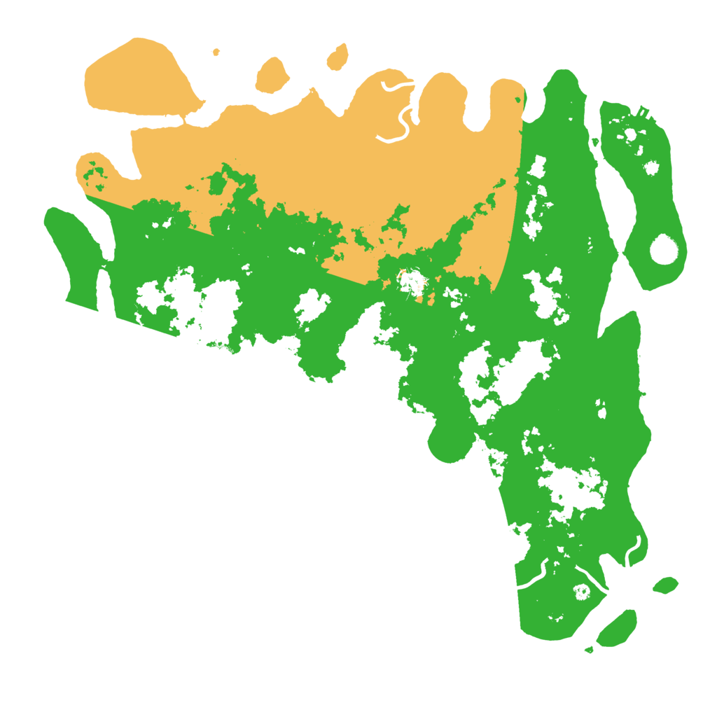 Biome Rust Map: Procedural Map, Size: 4500, Seed: 96632