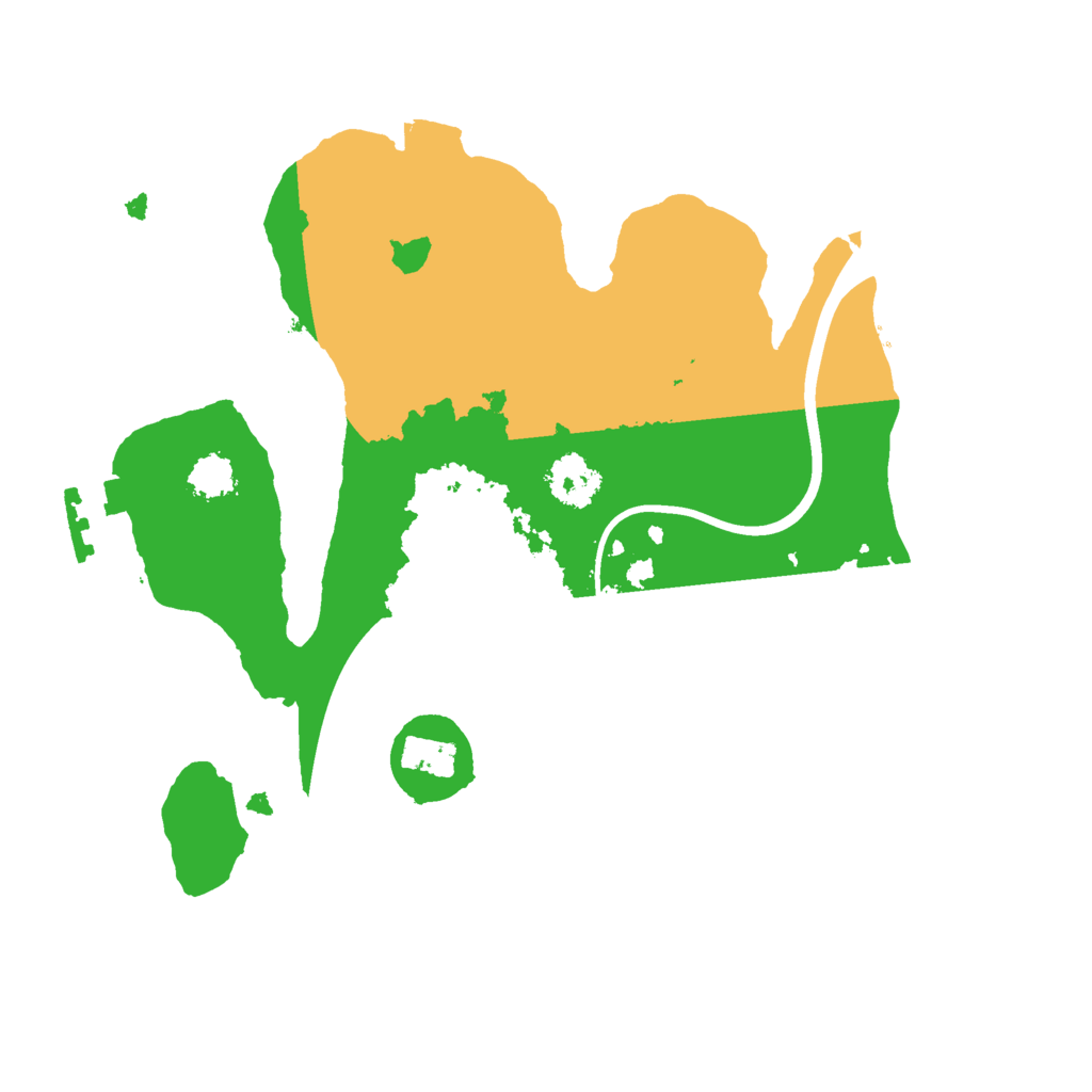 Biome Rust Map: Procedural Map, Size: 2222, Seed: 283720916