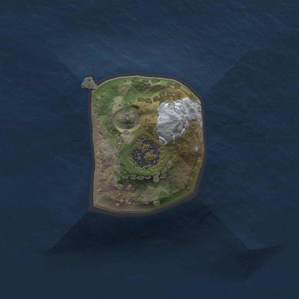 Rust Map: Procedural Map, Size: 1000, Seed: 1345181060, 3 Monuments