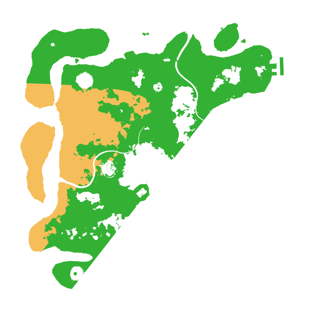 Biome Rust Map: Procedural Map, Size: 3500, Seed: 18452763