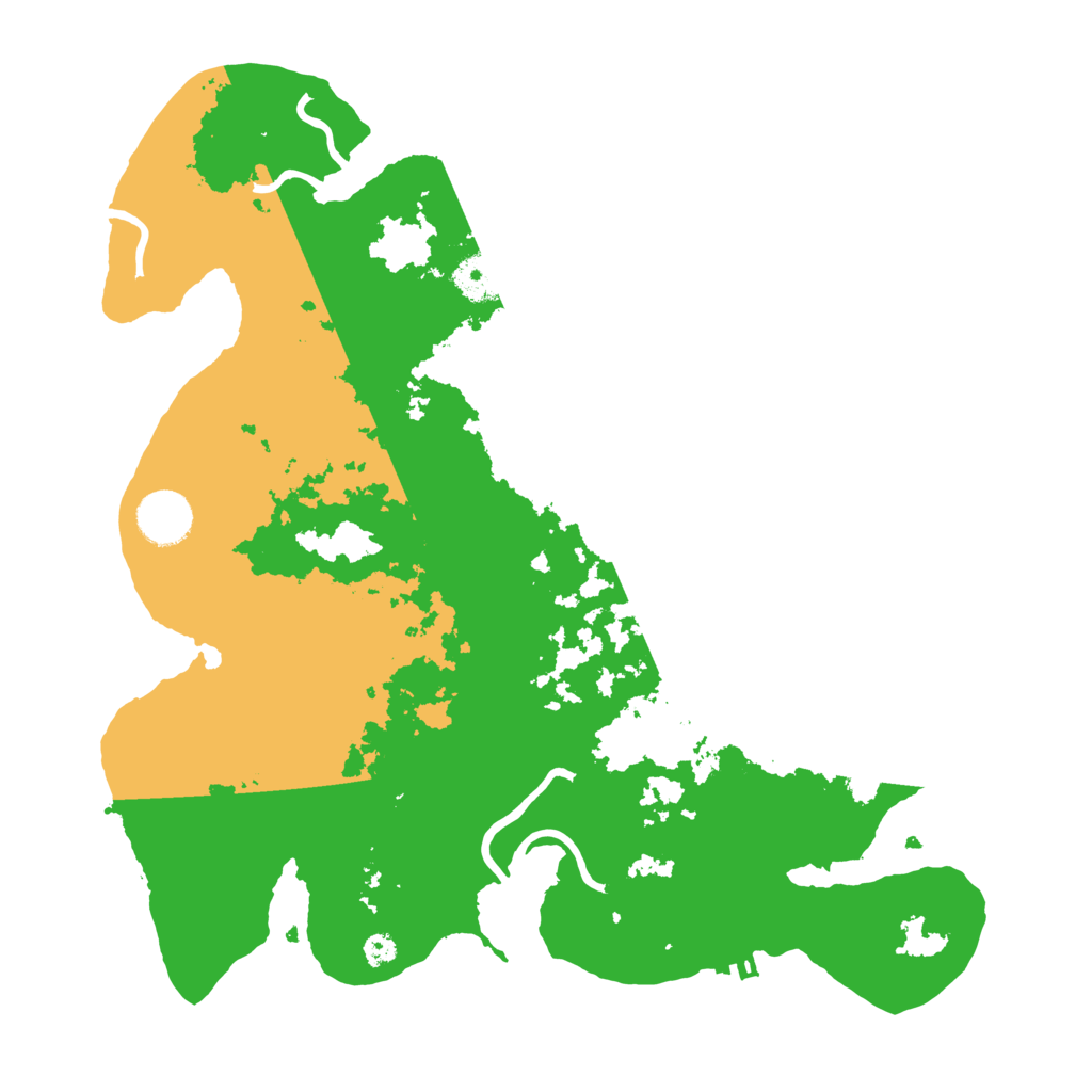 Biome Rust Map: Procedural Map, Size: 3500, Seed: 8153