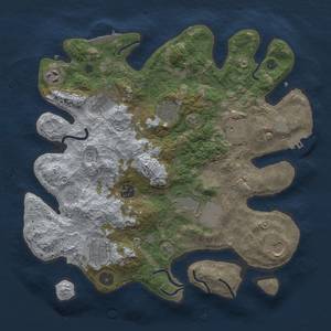 Thumbnail Rust Map: Procedural Map, Size: 3500, Seed: 181752832, 15 Monuments