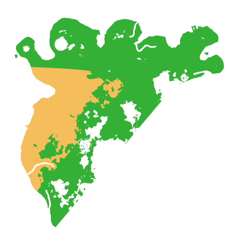 Biome Rust Map: Procedural Map, Size: 3500, Seed: 9636