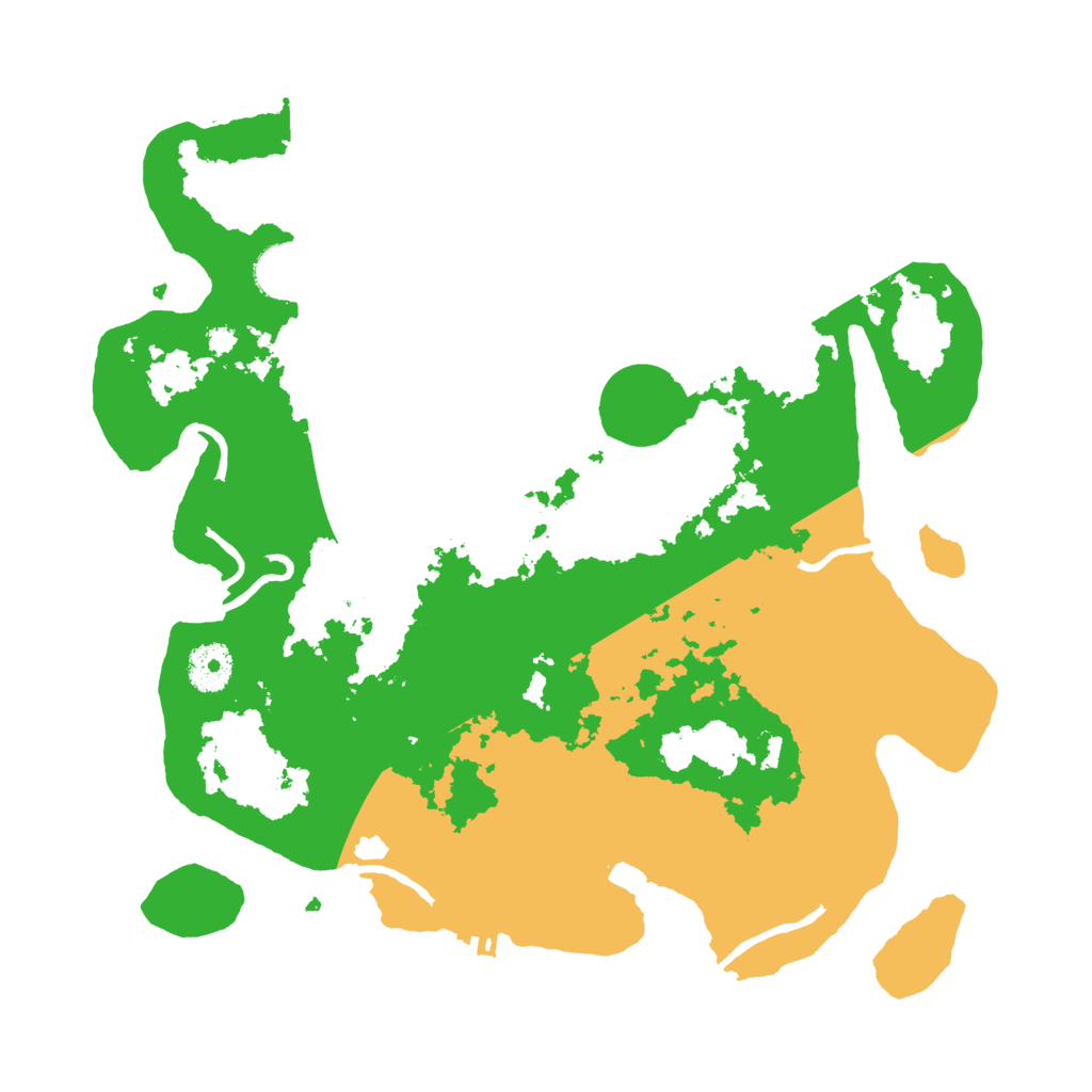 Biome Rust Map: Procedural Map, Size: 3500, Seed: 8596