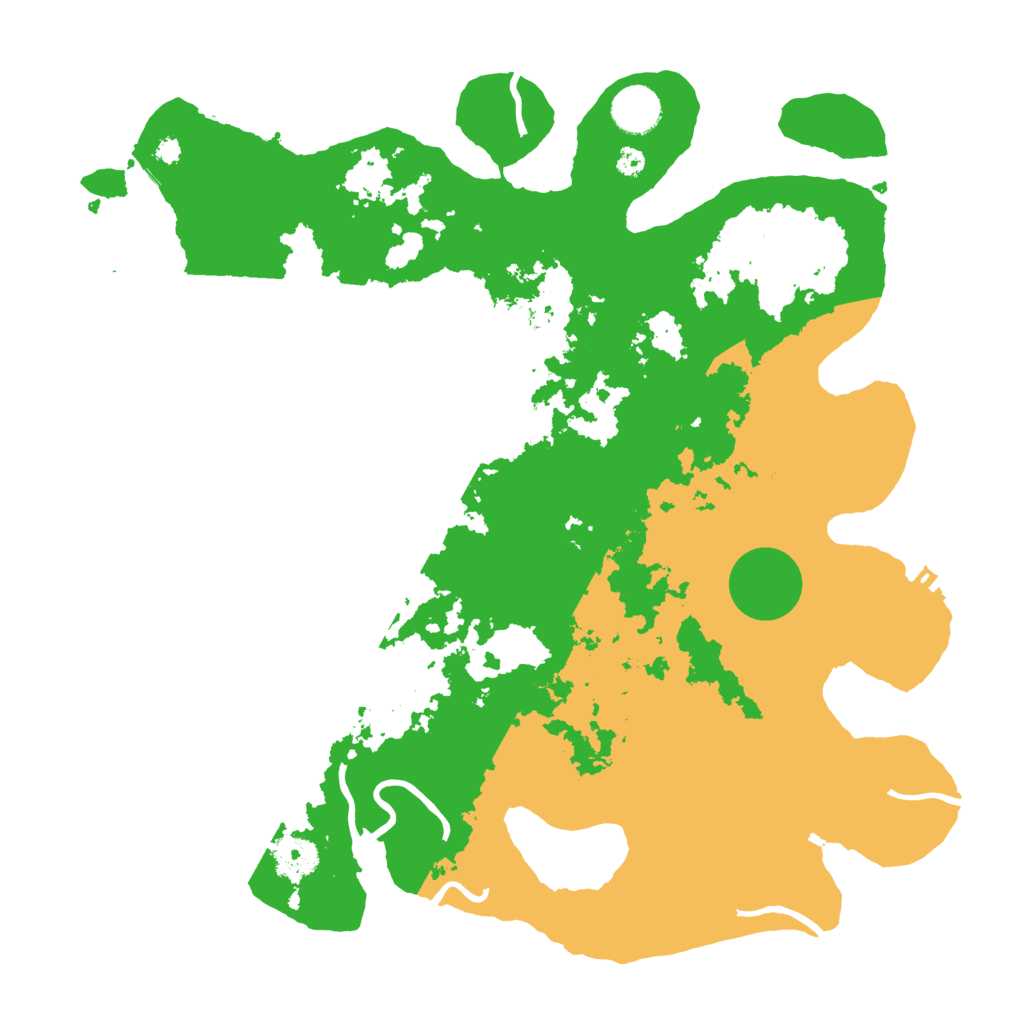 Biome Rust Map: Procedural Map, Size: 3700, Seed: 181886782