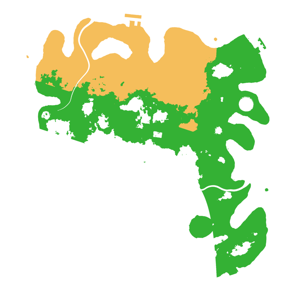 Biome Rust Map: Procedural Map, Size: 3600, Seed: 1768700150