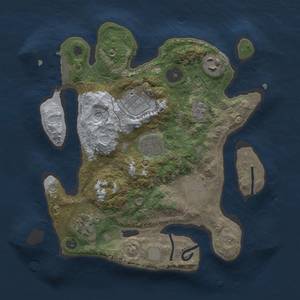 Thumbnail Rust Map: Procedural Map, Size: 2800, Seed: 522872240, 11 Monuments