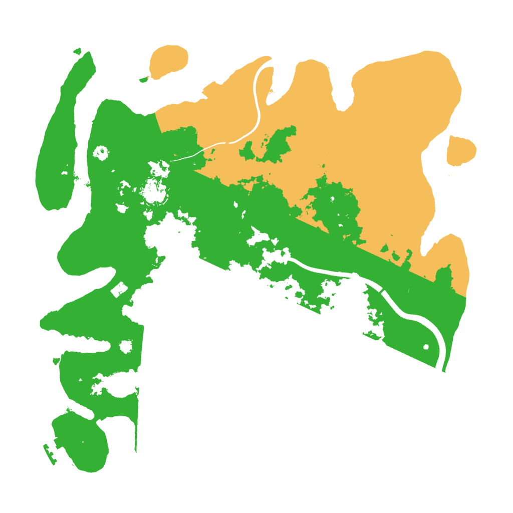 Biome Rust Map: Procedural Map, Size: 3500, Seed: 1543504954
