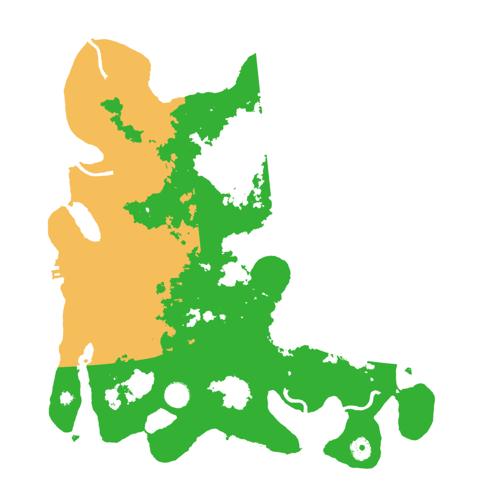 Biome Rust Map: Procedural Map, Size: 3500, Seed: 1243567890