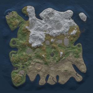 Thumbnail Rust Map: Procedural Map, Size: 3500, Seed: 705562592, 16 Monuments