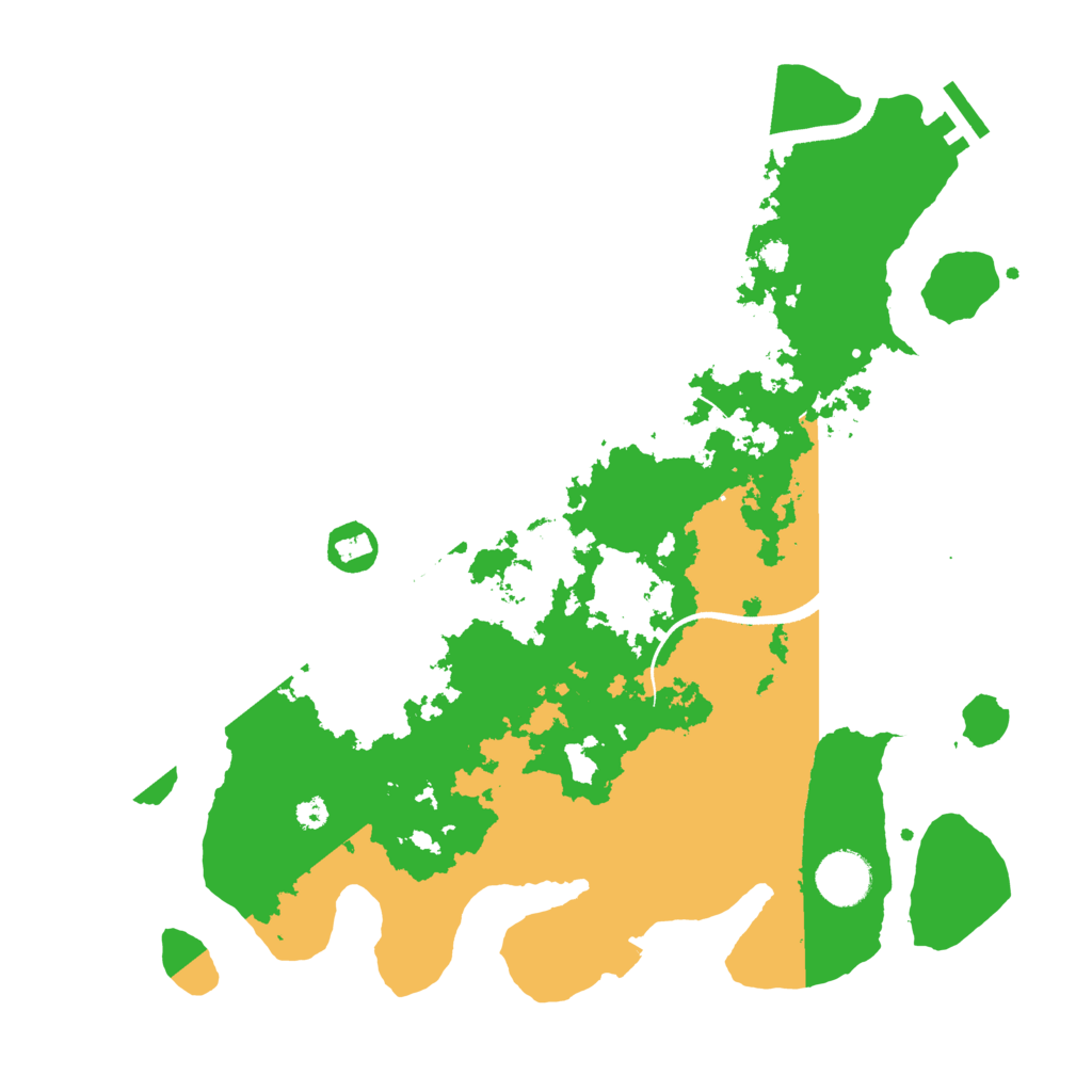 Biome Rust Map: Procedural Map, Size: 3500, Seed: 2147445119