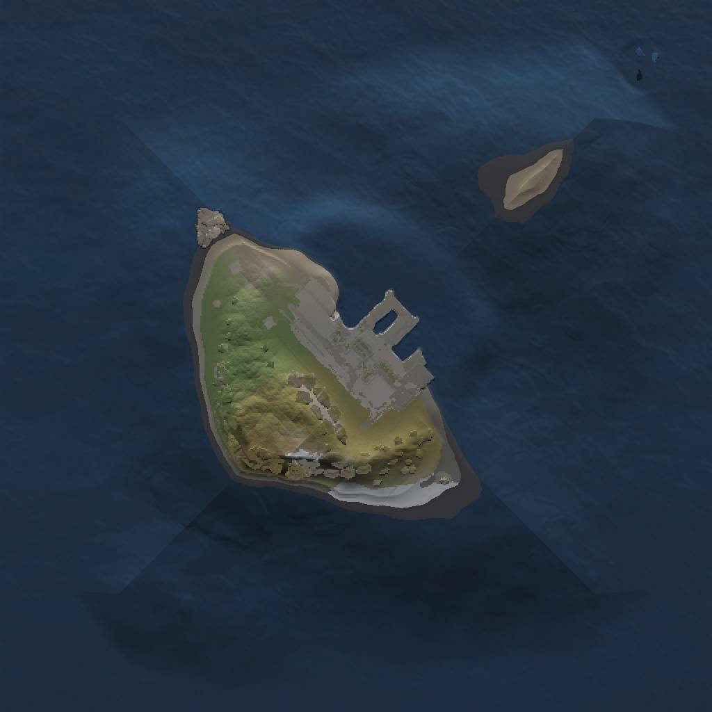 Rust Map: Procedural Map, Size: 1000, Seed: 2014815, 4 Monuments