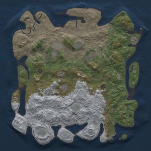 Thumbnail Rust Map: Procedural Map, Size: 4500, Seed: 178911, 18 Monuments