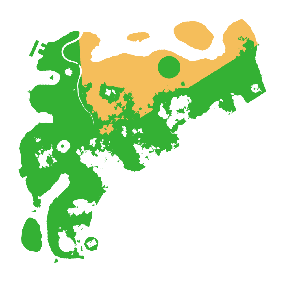 Biome Rust Map: Procedural Map, Size: 3500, Seed: 598940142