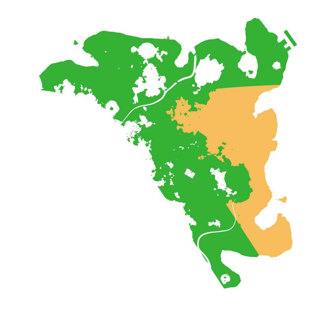 Biome Rust Map: Procedural Map, Size: 3500, Seed: 544014852