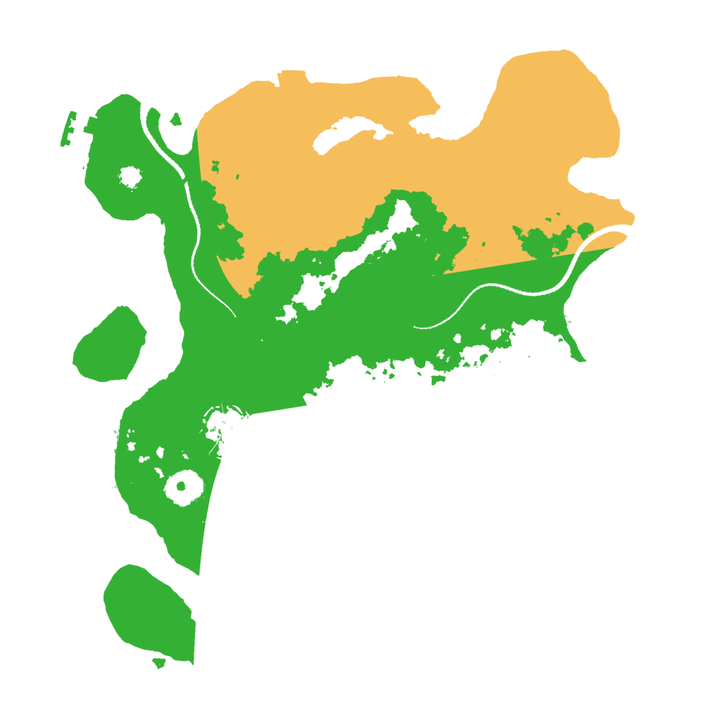 Biome Rust Map: Procedural Map, Size: 3000, Seed: 2070018701