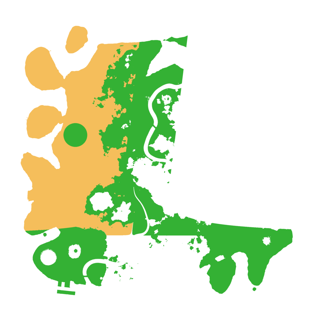 Biome Rust Map: Procedural Map, Size: 3500, Seed: 8533