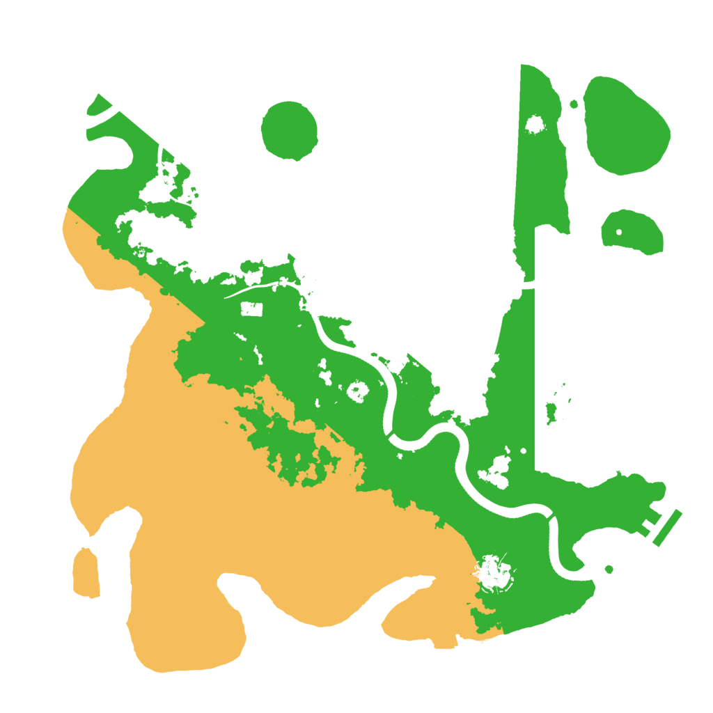 Biome Rust Map: Procedural Map, Size: 3500, Seed: 81773