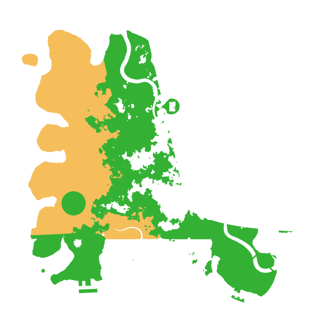 Biome Rust Map: Procedural Map, Size: 3500, Seed: 5896