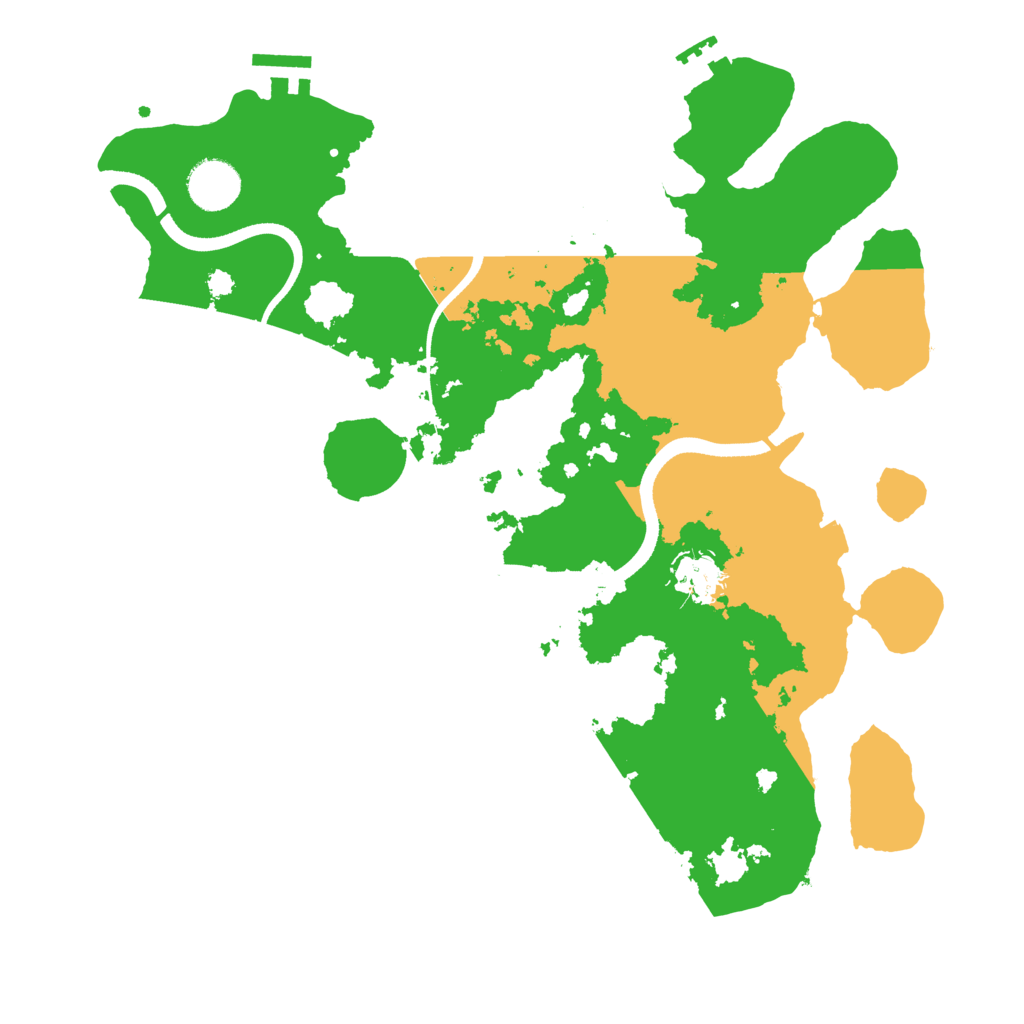 Biome Rust Map: Procedural Map, Size: 3500, Seed: 1961233391