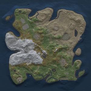 Thumbnail Rust Map: Procedural Map, Size: 3550, Seed: 31803, 17 Monuments