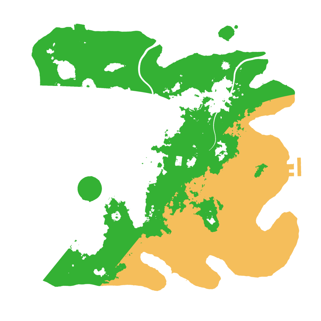 Biome Rust Map: Procedural Map, Size: 3500, Seed: 8659