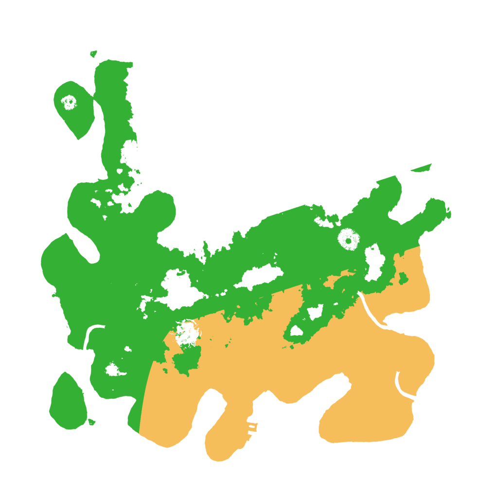 Biome Rust Map: Procedural Map, Size: 3500, Seed: 8532