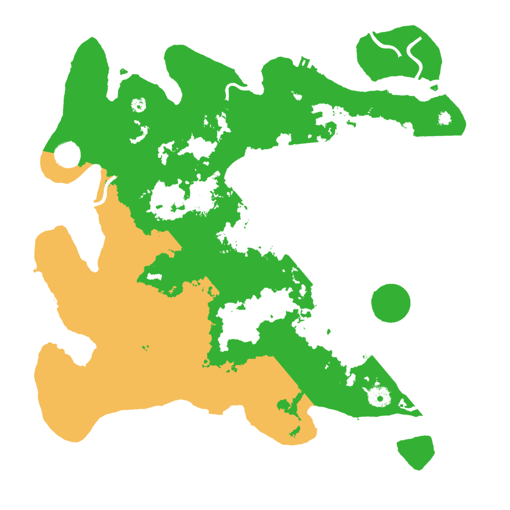 Biome Rust Map: Procedural Map, Size: 3500, Seed: 9632