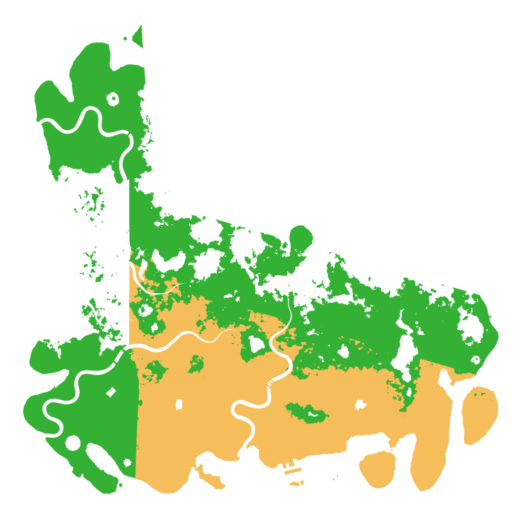 Biome Rust Map: Procedural Map, Size: 6000, Seed: 1206431911