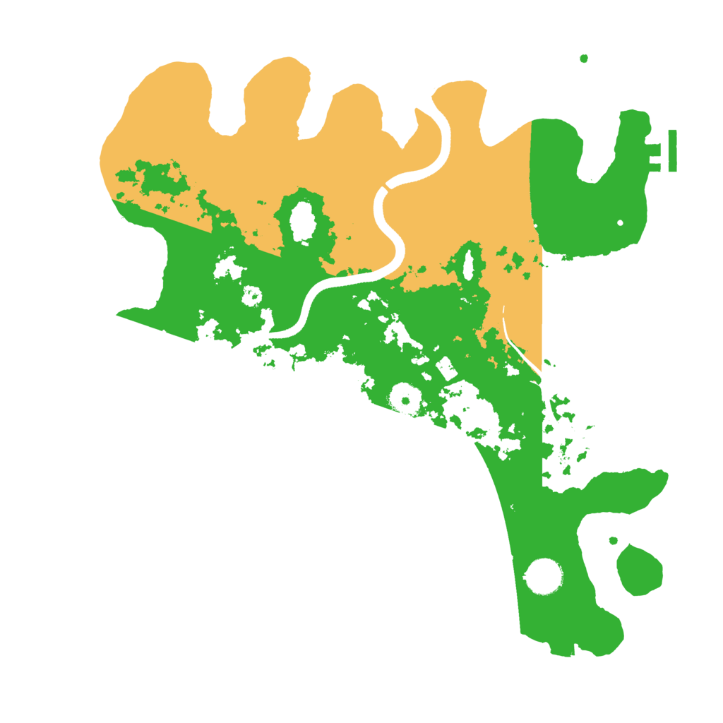Biome Rust Map: Procedural Map, Size: 3500, Seed: 998543343