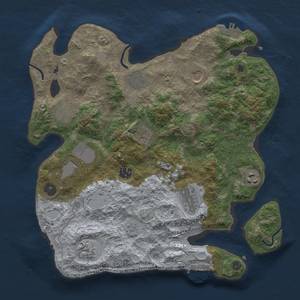 Thumbnail Rust Map: Procedural Map, Size: 3500, Seed: 481535153, 17 Monuments