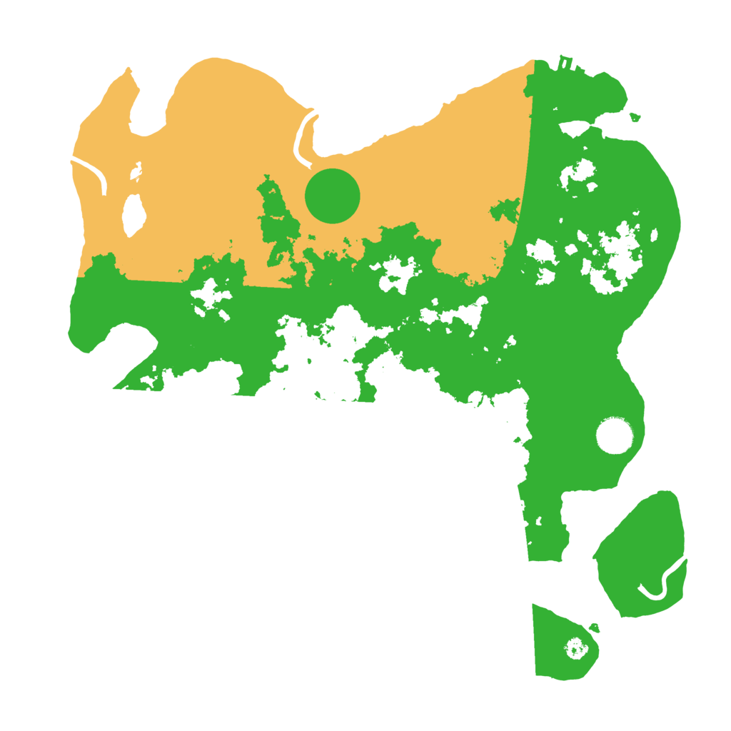 Biome Rust Map: Procedural Map, Size: 3500, Seed: 481535153